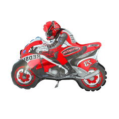 Шар фольгированный Flexmetal Мотоциклист Red 1230033