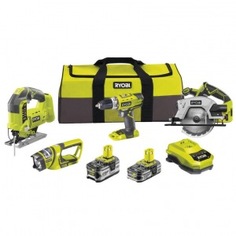 Набор инструментов ryobi one+ r18ck4a-ll99s