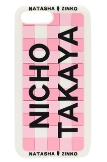 Чехол с надписью и узором в клетку для iPhone 7+/8+ Natasha Zinko