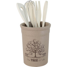 Подставка для кухонных принадлежностей Terracotta Дерево жизни (TLY302-2-TL-AL)