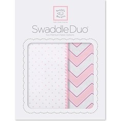 Набор пеленок SwaddleDesigns Swaddle Duo Pink Classic Chevron (SD-484P)