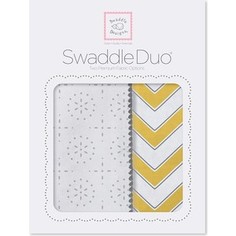 Набор пеленок SwaddleDesigns Swaddle Duo Yellow Chevrons (SD-361Y)