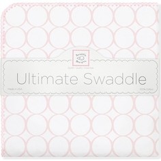 Фланелевая пеленка SwaddleDesigns для новорожденного Pink Mod on WH (SD-022PP)