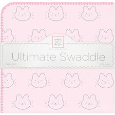 Пеленка фланель для новорожденного SwaddleDesigns Ultimate Bonjour Bunnie Pink