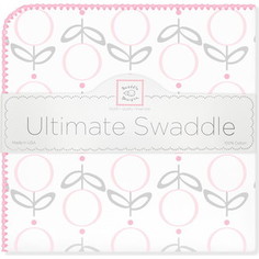 Пеленка фланель для новорожденного SwaddleDesigns Ultimate Lolli Fleur Pink