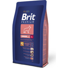 Сухой корм Brit Premium Junior L для молодых собак крупных пород 3кг (132330) Brit*