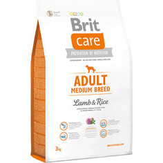 Сухой корм Brit Care Adult Medium Breed Lamb & Rice гипоаллергенный с ягненком и рисом для взрослых собак средних пород 3кг (132713) Brit*