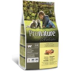 Сухой корм Pronature Holistic Kitten Growth Chicken & Sweet Potato Formula c курицей и сладким картофелем для котят 5,44кг (102.2042)