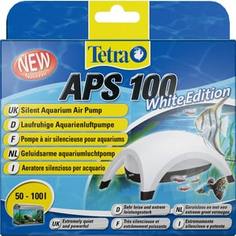 Компрессор Tetra APS 100 Silent Aquarium Air Pomp White Edition для аквариумов 50-100л (белый)