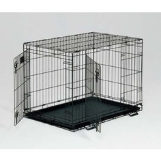 Клетка Midwest Life Stages 36 Double Door Dog Crate 91x61x69h см 2 двери черная для собак