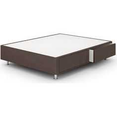 Кроватный бокс Lonax Box Maxi Draiwer (с ящиками 80x60) Эко Кожа 80x190 коричневый