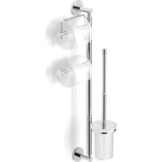 Стойка к стене (Ершик + бумагодержатель + запасной рулон) Langberger (70182) хром