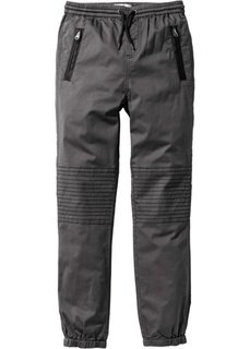 Непринужденные чиносы с карманами на молнии, Размеры  116-170 (шиферно-серый) Bonprix