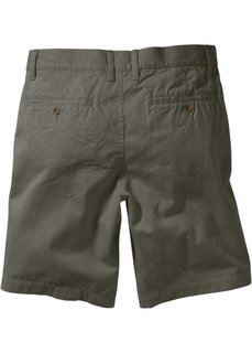 Бермуды Slim Fit (темно-оливковый) Bonprix