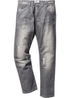 Джинсы Regular Fit Straight, cредний рост (N) (светло-серый) Bonprix