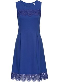 Платье с кружевными деталями (темно-синий) Bonprix