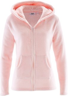 Флисовая куртка с капюшоном (жемчужно-розовый) Bonprix