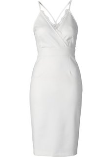 Платье с кружевными вставками (цвет белой шерсти) Bonprix
