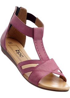 Кожаные сандалии (ярко-розовый) Bonprix