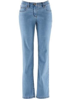 Прямые джинсы стретч, высокий рост L (голубой выбеленный) Bonprix