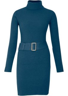 Вязаное платье (серо-синий) Bonprix