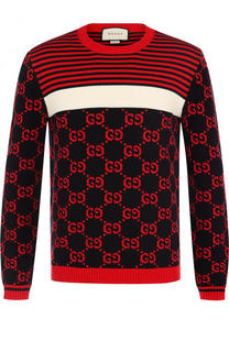 Хлопковый джемпер тонкой вязки Gucci