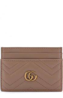 Кожаный футляр для кредитных карт GG Marmont Gucci