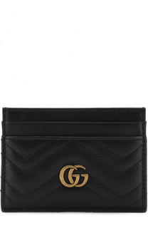 Кожаный футляр для кредитных карт GG Marmont Gucci