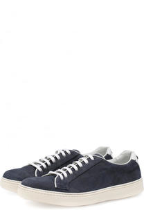 Замшевые кеды на шнуровке Barrett