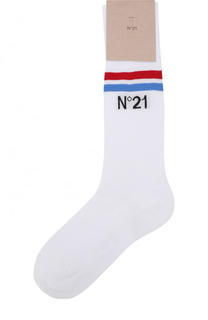 Хлопковые носки с логотипом бренда No. 21