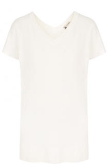 Топ с V-образным вырезом из смеси кашемира и шелка Colombo