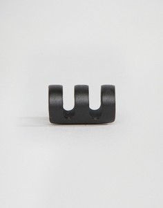 Черная серьга-кафф в виде решетки Icon Brand - Черный