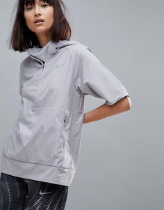 Серая куртка с короткими рукавами Nike Running Flex Essential - Серый