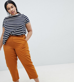 Чиносы в винтажном стиле цвета охры ASOS CURVE - Оранжевый