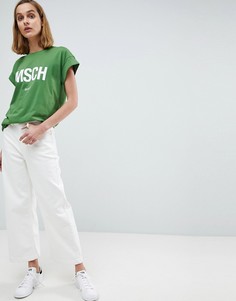 Комбинируемые джинсы с широкими штанинами Moss Copenhagen - Белый