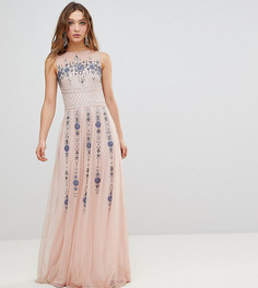 Декорированное платье макси Frock And Frill Premium - Розовый