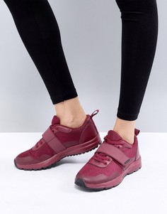 Темно-бордовые кроссовки ASOS 4505 - Красный