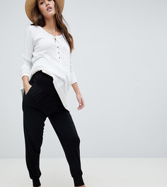Трикотажные брюки галифе с поддерживающей вставкой ASOS DESIGN Maternity - Черный