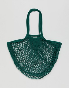 Ярко-зеленая сумка-шоппер Rock N Rose - Зеленый