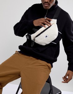Кремовая сумка из искусственного меха с ремешком через плечо Sweet SKTBS - Белый
