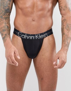 Стринги из микрофибры Calvin Klein Focused Fit - Черный