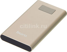 Внешний аккумулятор BURO RA-10000-QC3.0-I&amp;O, 10000мAч, золотистый