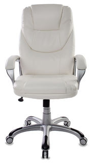 Кресло руководителя БЮРОКРАТ T-9905, на колесиках, искусственная кожа [t-9905s/white]