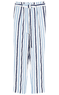 Укороченные брюки в полоску La Reine Blanche
