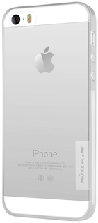 Клип-кейс Nillkin Nature для Apple iPhone 5/5S/SE (прозрачный белый)