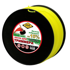Аксессуар Леска для триммера DDE Classic Line 2.4mm x 259m Yellow 644-788