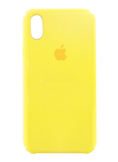 Аксессуар Чехол Krutoff для APPLE iPhone X Silicone Case Yellow 10808