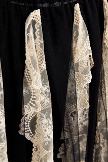 Кружевная юбка с контрастными деталями Simone Rocha