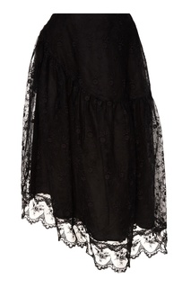 Асимметричная юбка с кружевом Simone Rocha