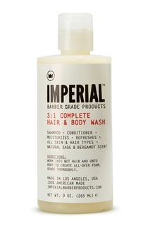 Питательный шампунь и гель для душа 3:1 Complete Hair & Body Wash, 265 ml Imperial Barber